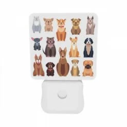 Night Light Set Of 2, A Collection Of Different Colored Dogs. -Acrylic Night Light Shop f6fc40357149c8d510ebfaa81494ae806eb08487