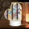 Love Acrylic Night Light, Three Colorful Designs Are Displayed Side By Side.