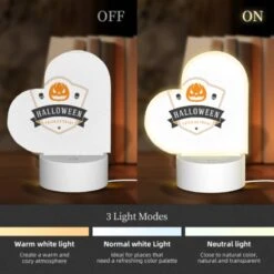 Love Acrylic Night Light, A Halloween Logo With A Skull And A Pumpkin. -Acrylic Night Light Shop f741c1c581e47c1217859743fb388305eae4b0f6