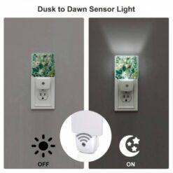 Night Light, A Collection Of Flowers And Leaves On A Green Background. -Acrylic Night Light Shop f74346289505580e942651e1fc9effa8b7ac8d3e