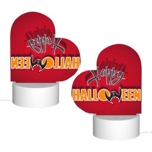 Love Acrylic Night Light, A Red Background With The Words "Happy Halloween" Written In White. -Acrylic Night Light Shop f76bc2c463763919d677551147401e22c3aaa187