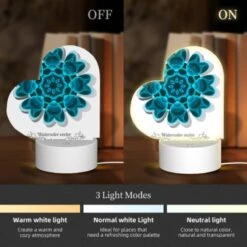 Love Acrylic Night Light, A Blue And White Flower With A Blue Background. -Acrylic Night Light Shop f7d68a44afef6933d0afa3e0efb8d4211060ea99