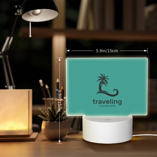 Rectangular Acrylic Night Light, A Logo For A Traveling Company. -Acrylic Night Light Shop f81a47a091a9ce6d86032670662cb5364a819d96
