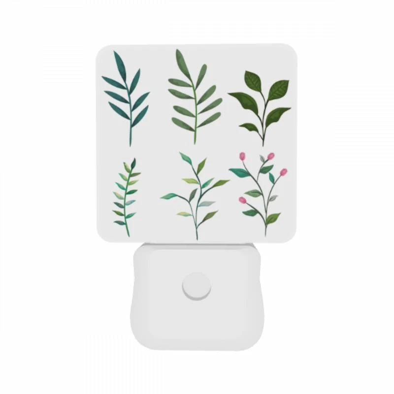 Night Light Set of 2, Six different types of leaves are shown in a row. Night Light Set Of 2, Six Different Types Of Leaves Are Shown In A Row. -Acrylic Night Light Shop f81b707eb09246187d05364e7de0a4389e12d8ea