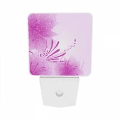 Night Light Set Of 2, A Pink Flower With Purple Petals. 6 Night Light Set Of 2, A Pink Flower With Purple Petals. -Acrylic Night Light Shop f8682d58e4c076474560d69f7b34923b9fd55e32