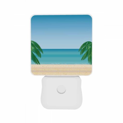 Night Light Set Of 2, Two Palm Trees Are On The Beach -Acrylic Night Light Shop f877252c284c3dea8a7c579bcede4ba41555f41e