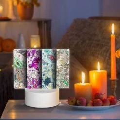 Rectangular Acrylic Night Light, Three Colorful Designs Of A Flower Are Displayed. -Acrylic Night Light Shop f87f28d0ee61af04a67ab5714d045136a2628c28
