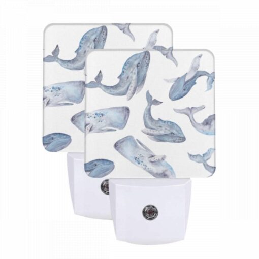 Night Light Set Of 2, A Collection Of Blue Whale Illustrations. -Acrylic Night Light Shop f8ad1229f3eb49899185dcf51ff15831f302ccb0