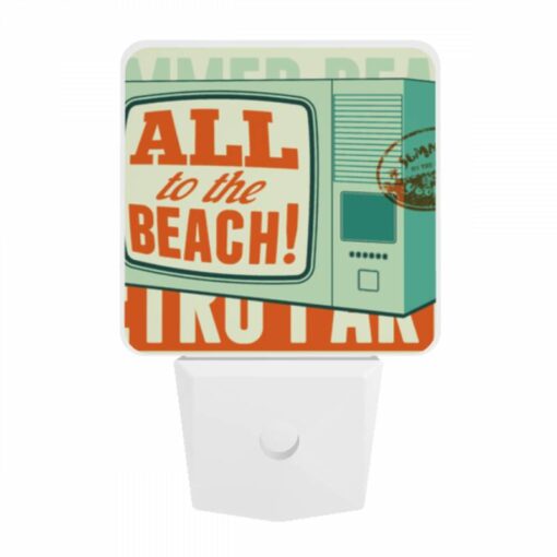 Night Light, A Retro-style TV Advertises A Beach Park. -Acrylic Night Light Shop f8af67f98db49fffd113780d32d8a54048fc67ed