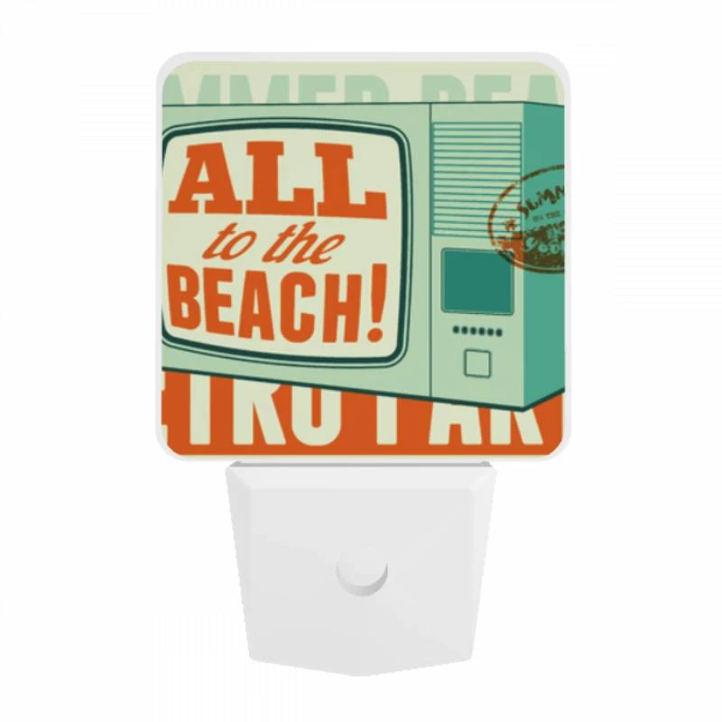 Night Light, A retro-style TV advertises a beach park. Night Light, A Retro-style TV Advertises A Beach Park. -Acrylic Night Light Shop f8af67f98db49fffd113780d32d8a54048fc67ed