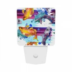 Night Light Set Of 2, A Painting Of Fish In A Water Setting. 6 Night Light Set Of 2, A Painting Of Fish In A Water Setting. -Acrylic Night Light Shop f926a27c00a7ee98bf5db1208cba9e767ac8f3c7