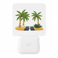 Night Light, A Road Is Shown Between Two Palm Trees. -Acrylic Night Light Shop f93961f573477507e4dec18b0bd5ece304ce4f0b