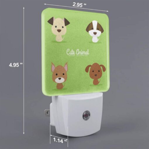 Night Light Set Of 2, Four Different Colored Dogs Are Shown In A Row. -Acrylic Night Light Shop f963095a6c51579edccd11e383515b663866a0c2