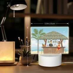 Rectangular Acrylic Night Light, A Man And Woman Are Sitting At A Bar Under A Thatched Roof 5 Rectangular Acrylic Night Light, A Man And Woman Are Sitting At A Bar Under A Thatched Roof -Acrylic Night Light Shop fa2b00b0f356490158004d5196859faecd274af8