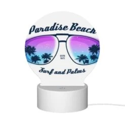 Round Acrylic Night Light, A Pair Of Sunglasses With A Beach Scene On Them. 9 Round Acrylic Night Light, A Pair Of Sunglasses With A Beach Scene On Them. -Acrylic Night Light Shop fa510fb836a392a4395e25cf4f9e20b510e832d1