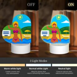 Love Acrylic Night Light, A Woman In A Bikini Is Waving At The Camera While Standing In The Ocean. -Acrylic Night Light Shop fa617ace42e5181ef8aba2f50d11e30bca229da5