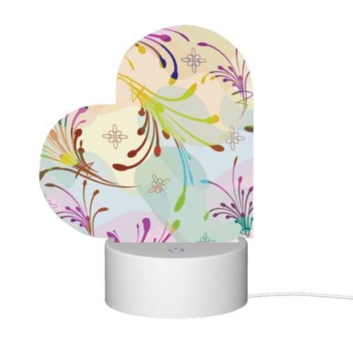 Love Acrylic Night Light, A Colorful Floral Pattern With A Variety Of Colors And Shapes. -Acrylic Night Light Shop fb9d197d5da024437ac65f05ece3700aa38f88b9