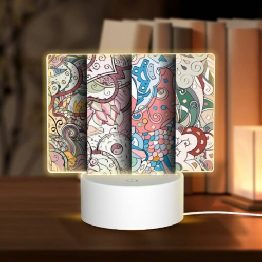 Rectangular Acrylic Night Light, Three Colorful Artworks Are Displayed Side By Side. -Acrylic Night Light Shop fc4c9aaaa1f966b772ac15bacc0a457fb150bd22