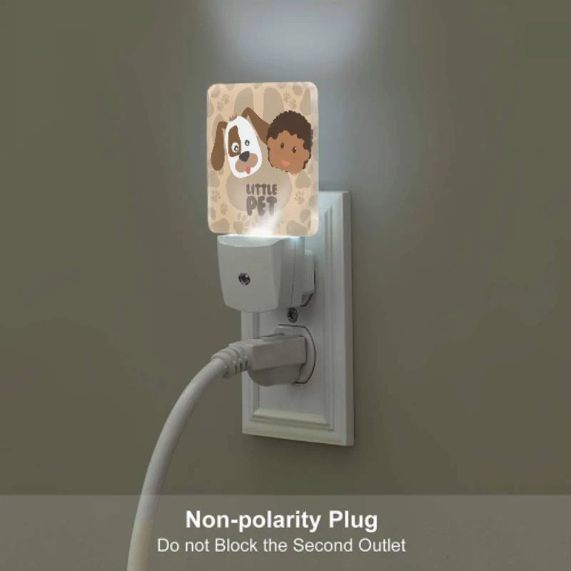 Night Light, A cartoon of a dog and a black child with the words "Little Pet" written underneath them. Night Light, A Cartoon Of A Dog And A Black Child With The Words "Little Pet" Written Underneath Them. -Acrylic Night Light Shop fc93138a0bda5b8bfd64232d453f0564ab9de1e7