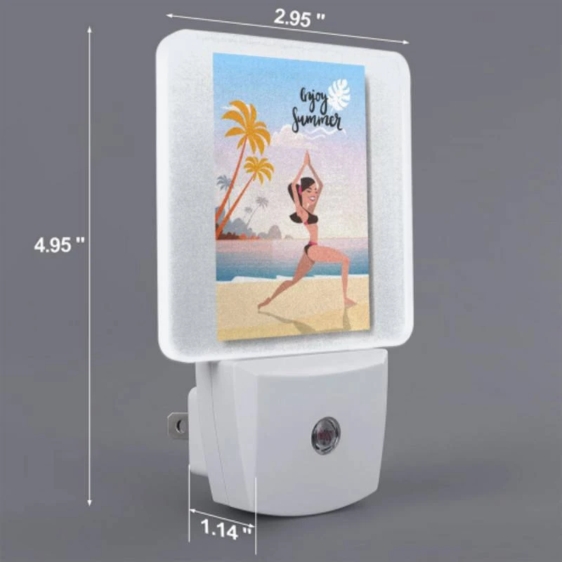 Night Light Set of 2, A woman is doing a yoga pose on a beach. Night Light Set Of 2, A Woman Is Doing A Yoga Pose On A Beach. -Acrylic Night Light Shop fcdf3e45f7f49bd65fd975544f37e7dd37168db3