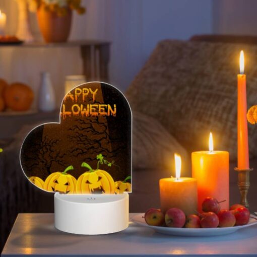 Love Acrylic Night Light, A Poster With A Pumpkin And The Words "Happy Halloween" On It. -Acrylic Night Light Shop fcfe69e0494ddc725b4ad45563432df7893b2921