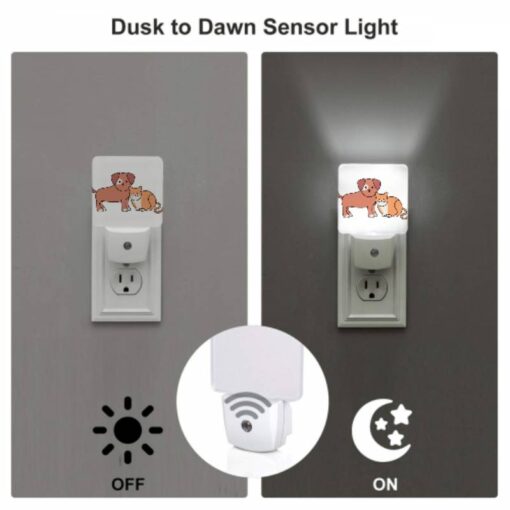 Night Light Set Of 2, A Dog And A Cat Are Sitting Next To Each Other. -Acrylic Night Light Shop fd031a030d6c31ed72fa8c713dcc461c868928d0