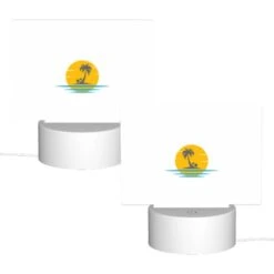 Rectangular Acrylic Night Light, A Yellow Sun With A Blue Ocean And Palm Trees In The Background. 1 Rectangular Acrylic Night Light, A Yellow Sun With A Blue Ocean And Palm Trees In The Background. -Acrylic Night Light Shop fd10b6097c6c05c52562234e7aaf9ed3eb2c9e51