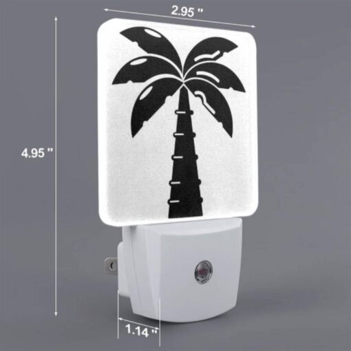 Night Light, A Black And White Image Of A Palm Tree. -Acrylic Night Light Shop fd34094b867caa83b5249bfa85fb08689c6dfc80