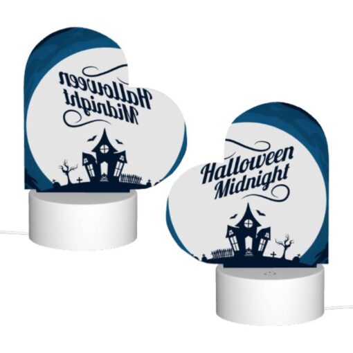 Love Acrylic Night Light, A Halloween Midnight Poster With A Haunted House And A Full Moon. -Acrylic Night Light Shop fdd3c1d6ec4bb499b184fd65618fbd052b384571