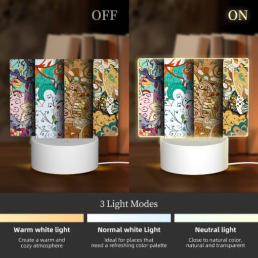 Rectangular Acrylic Night Light, Four Different Colored Designs Of A Dragon. -Acrylic Night Light Shop fe147dcc4b311c97bab9cfe8a7f54a0e238555d1