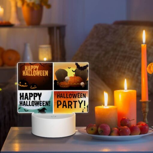 Rectangular Acrylic Night Light, A Collection Of Four Different Halloween Party Images. -Acrylic Night Light Shop fe5205e25519eb0603f73d88b8134e50ef99ace1