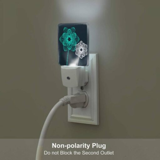 Night Light, Two Blue Flowers With Green Centers. -Acrylic Night Light Shop fe6ea105979f6ab71b677f444d8a76fa464cd772
