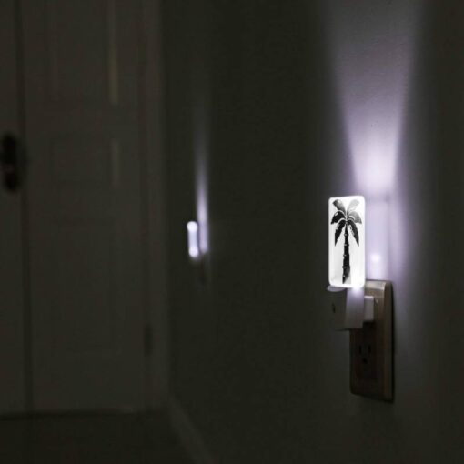 Night Light, A Black And White Image Of A Palm Tree. -Acrylic Night Light Shop fe7ecb822ba9b20f7ef1641f1e9b8ade85e870fe
