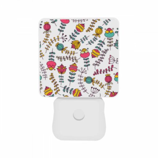 Night Light Set Of 2, A Colorful Floral Pattern With Pink -Acrylic Night Light Shop fe907a7abcdf6fa96fb446b2584465686f4ab83b