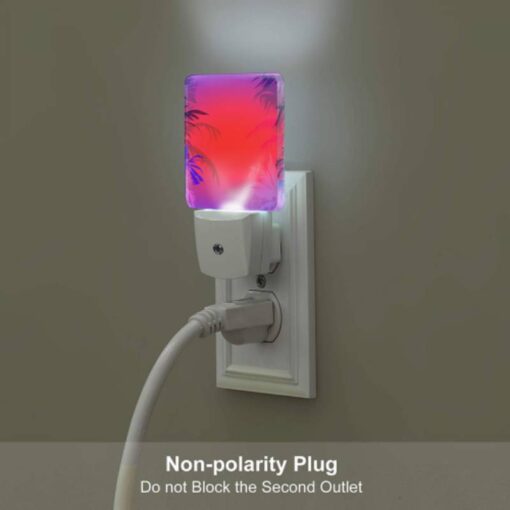 Night Light Set Of 2, Two Palm Trees Are In The Background Of A Blue And Red Sky. -Acrylic Night Light Shop fed8de480ed748a2141d71760a6b64b0f48f3be4